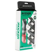 Kicker Car Audio 47RT0 1/0 Gauge Nickel Plated 5/16" Ring Terminal 4-Pack New