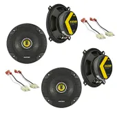 Kicker 46CSC54 Compatible with Jeep Cherokee 1988-1996 5 1/4" Coaxial Range Stereo Speakers and HA-721002 Factory Speaker Replacement Harness