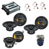 Harmony Speakers Compatible with Jeep Grand Cherokee 96-98 OEM Speaker Replacement & HA-A400.4 Amp