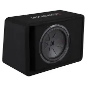 Kicker 48VCWR122 CompR Series 500W RMS 2 Ohm Vented Loaded Subwoofer Enclosure Refurbished