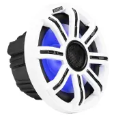 Kicker 51MSC8 Premium Marine Boat Audio 8-Inch 200W RMS Power 4-Ohm 2-Way Coaxial Speakers with RGBW LED Lighting