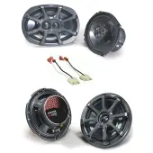Kicker 46CSC6934 Compatible with Dodge Ram 94-01 Extended Cab Truck 6x9" Stereo Speakers, Kicker 43DSC504 5.25" DS Series 35W Speakers and HA-721002 Factory Speaker Replacement Harness