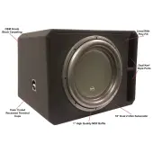 Harmony HA-ML1X18D2 18" Dual 2-OHM Subwoofer Vented Enclosure Box Subpackage