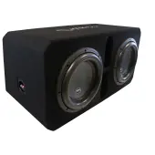 Harmony Audio HA-ML2X12D1 Universal Dual 12" Monolith Series Subwoofer 3000W RMS 1 Ohm Vented Loaded Sub Box Enclosure