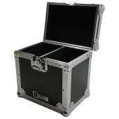 Harmony Cases Dual Chamber Space DJ Lighting Universal Ultility Road Travel Case Used