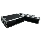 Harmony Cases HC3UED Pro DJ Flight 3U FX Effect 16" Depth Road Vertical Case Used