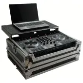 Harmony HCNS6IILT Flight Glide Laptop Stand DJ Custom Case for Numark NS6 II Used