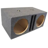 Car Audio Dual 12" SPL Bass Subwoofer Labyrinth Vent Sub Box Stereo Enclosure