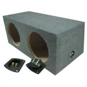 Car Audio Dual 15" Sealed Subwoofer Rear Angle Sub Box Enclosure 5/8" MDF Wood Used