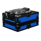 Odyssey Cases FRCDJBKBLUE Designer DJ Series Case for Large Format CD Players (Blue)