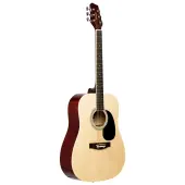 Stagg SA20D NAT Natural Finish Basswood Top Dreadnought Acoustic Guitar