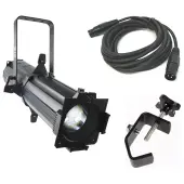 Chauvet EVE E-100Z Dj Lighting 100W LED White Spot Stage Light Clamp & Cable - Refurbished