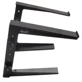 American Sound Connection ASC-LPTRAY Laptop Tray with Sleek Black Finish, Non-Slip Grip, and Adjustable Height for DJs and Performers