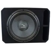 Harmony Audio HA-C1X15D2 Universal Single 15" Carbon Series Vented Loaded 1400W RMS 1 Ohm Sub Box Enclosure