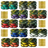 Harmony Audio Primary Single Conductor 12 Gauge Power or Ground Wire - 100 Rolls - 10,000 Feet - Color Mix for Car Audio / Trailer / Model Train / Remote