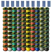 Harmony Audio Primary Single Conductor 14 Gauge Power or Ground Wire - 100 Rolls - 10,000 Feet - ...