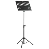 Stagg MUS-C5 T Basic 18.7x13.6 Inch Adjustable Punch Hole Orchestral Music Stand with Metal Music Rest