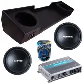 Memphis Audio fits 88-98 Chevy CK Extended Cab SRX1044 Dual 10" Subwoofer 400W Loaded Sealed...