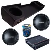 Memphis Audio fits 88-98 Chevy CK Extended Cab SRX1044 Dual 10" Subwoofer 400W Loaded Sealed...