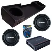 Memphis Audio fits 88-98 Chevy CK Extended Cab SRXS1040 Dual 10" Subwoofer 500W Loaded Seale...