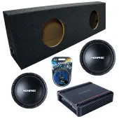 Memphis Audio fits Universal Regular Standard Cab Truck SRX1044 Dual 10" Subwoofer 400W Load...