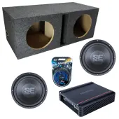 Memphis Audio fits Universal Ported SE1040 Dual 10" Subwoofer 400W Loaded Sub Box Enclosure ...