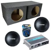 Memphis Audio fits Universal Ported SRX1044 Dual 10" Subwoofer 400W Loaded Sub Box Enclosure...