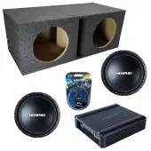 Memphis Audio fits Universal Ported SRX1044 Dual 10" Subwoofer 400W Loaded Sub Box Enclosure...
