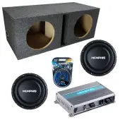 Memphis Audio fits Universal Ported SRXS1040 Dual 10" Subwoofer 500W Loaded Sub Box Enclosur...