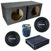 Memphis Audio fits Universal Ported SRXS1040 Dual 10" Subwoofer 500W Loaded Sub Box Enclosur...