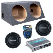 Memphis Audio fits Universal Slanted Hatchback SRXS1240 Dual 12" Subwoofer 500W Loaded Seale...