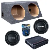 Memphis Audio fits Universal Slanted Hatchback SRXS1240 Dual 12" Subwoofer 500W Loaded Seale...