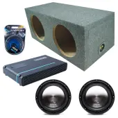 Harmony Audio Memphis fits Universal Rear Angle Loaded Sealed HA-A122 Dual 12" Subwoofer 100...