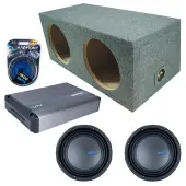 Memphis Audio fits Universal Rear Angle Loaded Sealed M71212 Dual 12" Subwoofer 1500W Loaded...