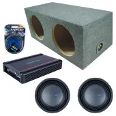 Memphis Audio fits Universal Rear Angle Loaded Sealed M71212 Dual 12" Subwoofer 1500W Loaded...