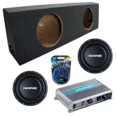 Memphis Audio fits Universal Regular Standard Cab Truck SRXS1240 Dual 12" Subwoofer 500W Loa...