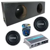 Memphis Audio fits Regular Standard Truck SRXS1240 Dual 12" Subwoofer 500W Loaded Sealed Sub...