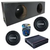 Memphis Audio fits Regular Standard Truck SRXS1240 Dual 12" Subwoofer 500W Loaded Sealed Sub...