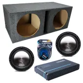 Harmony Audio Memphis fits Universal Ported HA-A122 Dual 12" Subwoofer 1000W Loaded Sub Box ...