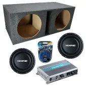 Memphis Audio fits Universal Ported SRXS1240 Dual 12" Subwoofer 500W Loaded Sub Box Enclosur...