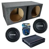 Memphis Audio fits Universal Ported SRXS1240 Dual 12" Subwoofer 500W Loaded Sub Box Enclosur...