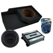 1988-1998 Chevy CK Ext Cab Sealed Single Alpine 10" W10S4 Loaded Subwoofer Stereo Sub Box En...