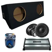 2005-2015 Ford Mustang Coupe Sealed Dual Alpine 10" W10S4 Loaded Subwoofer Stereo Sub Box En...