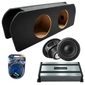 2015-2023 Ford Mustang Coupe Sealed Dual Alpine 10" W10S4 Loaded Subwoofer Stereo Sub Box En...