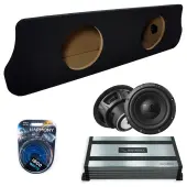 1994-2004 Ford Mustang Coupe Sealed Dual Alpine 10" W10S4 Loaded Subwoofer Stereo Sub Box En...