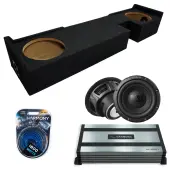 2000-2003 Ford F-150 Super Cab Sealed Dual Alpine 10" W10S4 Loaded Subwoofer Stereo Sub Box ...