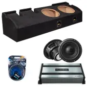 2001-2003 Ford F-150 Super Crew Sealed Dual Alpine 10" W10S4 Loaded Subwoofer Stereo Sub Box...