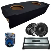 2003-2008 Nissan 350Z Coupe Sealed Dual Alpine 10" W10S4 Loaded Subwoofer Stereo Sub Box Enc...