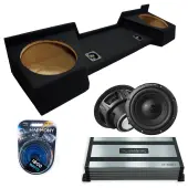 2007-2013 Chevy Ext Cab Sealed Dual Alpine 12" W12S4 Loaded Subwoofer Stereo Sub Box Enclosu...
