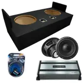 83-12 Ford Ranger Ext Cab Sealed Dual Alpine 12" W12S4 Loaded Subwoofer Stereo Sub Box Enclo...